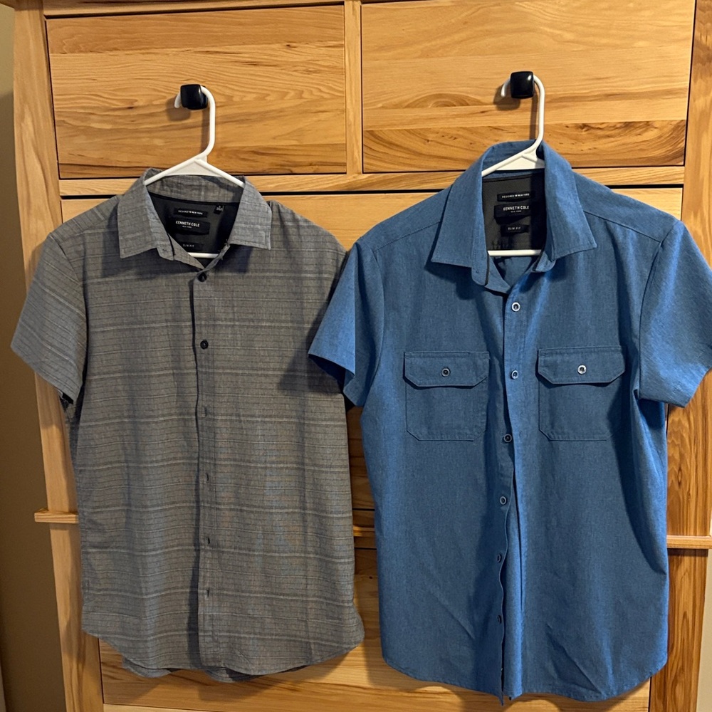 Kenneth Cole Two-Pack Men’s Short Sleeve Shirts